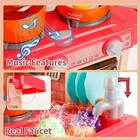 Kids Kitchen Play Set W 42 Pcs Cooking Toy Accessories light sound cookwares