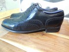 Black Leather Wingtip Oxfords Men s 10d Vintage
