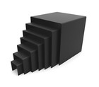 3-sided Plexiglass Pedestal Acrylic Display Risers  Showcase Choose Sizecolor