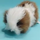 Hansa Guinea Pig Plush 8  Realistic Brown White Stuffed Animal 2004