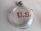 Late 19th Century Glass U s  Whiskey Flask