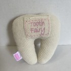 Mudpie Tooth Fairy Tooth Pillow Plush With Tooth Pocket Pink Bow 5    Knitted