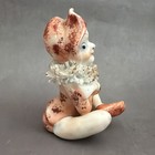 Vtg Japan Ceramic Crossed Legs  Sitting Pixie Elf