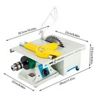 Mini Table Saw Jewelry Making Polisher Grinder Sander Buffing Bench Saw 750w