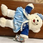 Dan Dee Snowflake Teddy Bear 2010 Girl White Plush 20  Blue Jacket Dress Bow New