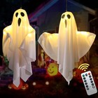 Halloween Hanging     Floating Ghost Decorations Ghost Lights With Remote Control