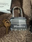 Lot Of 3 Master Lock Commercial 1kalf  Laminated Steel Padlock Keyed Alike