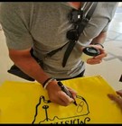 Rory Mcilroy Autographed 2025 Masters Tournament Pin Flag Golf Pga Signed Open
