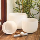 432hz 3pcs White Solid 432 Hz 8 g 10 e 12 c With Carrying Case Sound Bath Yoga