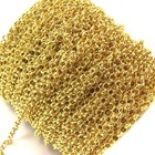 Gold Rolo Chain Round Linked Belcher Chain Neckalce 3mm 4mm 5mm 6mm 7 Gold Chain