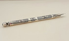 Ultra Rare - Vintage Lancel Paris 925 Sterling Silver Engraved Dip Fountain Pen