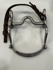 Vintage Crockett 5 25    Western Horse Bit Silver Overlay Engraved Stainless