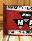 Massey Ferguson Sales Service Sign Tractor Farm Parts Vintage Style Wall Decor