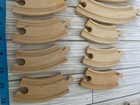 Used Wooden Train Tracks Lot Of 12 Assorted Pieces Learning Curve Brio Thomas