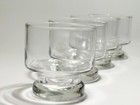 Rare 1970s Pan Am Airlines Liquor Glasses  4  Authentic Business Class Barware 
