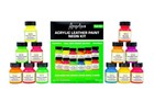Angelus Neon Acrylic Leather Paint Kit - 12 Colors  1 Oz Each For Custom Shoes