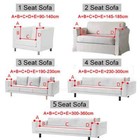 Solid Color Elastic Sofa Cover 1 2 3 4 Seater Slipcovers Available All Seasons
