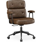 Ergonomic Office Desk Chair Pu Leather Computer Chairlumbar Support Adjustable