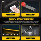 70  Running Board Side Step Led Light Amber White Turn Signal Drl Lamp Strip Bar
