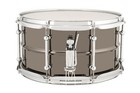 Ludwig Universal Metal 7x13  Black Brass Snare Drum W chrome Triple Flange Hoops