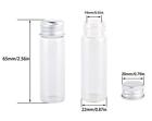 Maxmau 24 Tiny Jars With Aluminum Screw Lids 15ml Small Glass Bottles Clear 