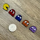 Pac-man Pin Set  5pcs  Fun Classic Retro Video Game Enamel Lapel Brooch Lot