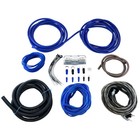 Harmony Audio Ha-ak8 Car Stereo 8 Gauge 900w Amp Amplifier Install Kit - Nickel