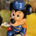 Vtg 12  Mickey Mouse Coin Piggy Bank Disney 1977 Steering Car Animals Plastic