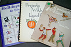 Sp68 Lot Of 3 Stained Glass Pattern Books _ Suncatchers  Pb 1980 s