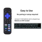 New Replacement Remote For Roku Tv Tcl Sanyo Element Haier Rca Lg Onn Philips Jv
