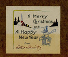 1917 Signed Christmas Ww1 Wwi Era Signed Letter   Card Boston Ma  Lester Leland