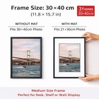 3 Pack 12x16 Aluminum Picture Frames Wall Hanging Poster Frame For Home Decor