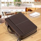 Clysee Top Grain Leather Bible Cover For Men Women Buffalo Large  Dark Brown