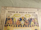 Antique 1864 Taufschein Birth   Baptism Certificate 10 5x14  Adams Cty Pa
