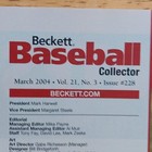 Beckett Baseball Card Collector March 2004 Yankees Vs  Red Sox Rivalry Cover Art