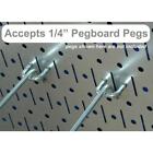 Wall Control Metal Pegboard Pack Powder-coated Black Two-panels 32 In  X 16 In 