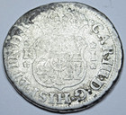 1770-lm Jm Spanish Peru Silver 1 Reales Genuine Antique 1700s Pirate Pillar Coin