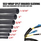 Braided Split-sleeve Wire Loom For High-temperature Automotive Harness Wrapping