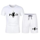 Men   s Summer Sports Set Short Sleeve T-shirt   Shorts 2-piece Outfit Casual Stre