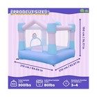 Bounce House Inflatable Bouncer With Blower  Colorful Bouncy Castle With Bask   