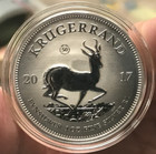 2017 South Africa 1oz  999 Fine Silver Premium Uncirculated Krugerrand