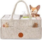 Baby Diaper Caddy Organizer For Changing Table  Nursery Storage Bin Basket With