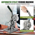Hand Press Eyelet Grommet Machine Commercial Punch Tool Kit W 2000 Grommets