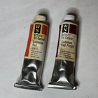 Rare Winsor   Newton Oil Paints Mcm 1960s Cadmium Red And Cadmium Red Purple