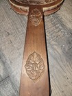 Vintage Fireplace Bellows Hand Carved Oak Wood 