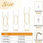 12pcs Plate Hangers 6 8 10 Inch Invisible Decorative Wall Plate Hangers Display