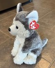Ty Slush Husky Dog 10    Medium Beanie Rare Plush Stuffed Classic Puppy