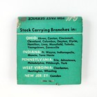 Cleveland Ohio Bearings Inc Matchbook 1970s Vintage Indiana New Jersey Art D1766