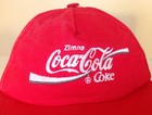 Vtg Zimno Coca Cola Snapback Hat Red Embroidered