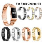 For Fitbit Charge 4  3 Stainless Steel Watch Band Metal Bracelet Wrist Strap